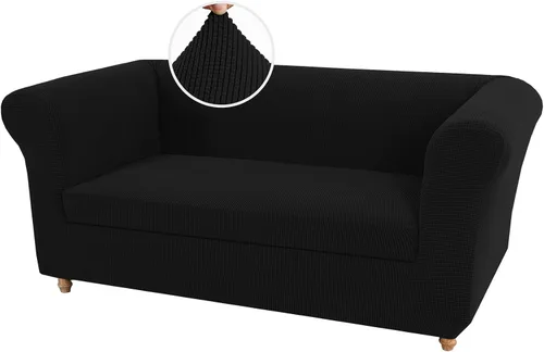 Miniatura 13 de UNBBRRL Funda de sofá Chesterfield de jacquard elástico, fundas de cojín gruesas para sofá, protector de muebles para sala de estar