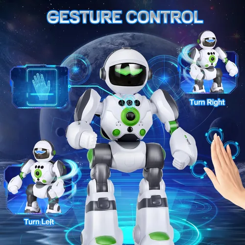 Miniatura 4 de Juguetes robóticos de regalo para niños: robot de control remoto programable con grabación de voz y control de gestos de baile, para niños pequeños