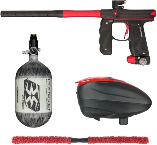 Miniatura 20 de Action Village Empire Mini GS TP Contender Kit de pistola de paintball con tanque 68/4500 Negro Polvo/Negro Polvo