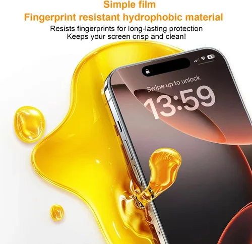 Miniatura 3 de OneFish Protector de pantalla de vidrio templado de borde completo para iPhone 11 Pro/XS/X de 5.8 pulgadas, paquete de 2 refuerzos de bordes, HD