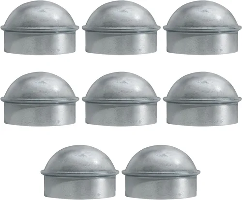 Miniatura 11 de VIVIDA Tapas de poste de enlace de cadena de 4 pulgadas, tapas de poste de valla galvanizadas, para tubo de 4 pulgadas de diámetro exterior, piezas