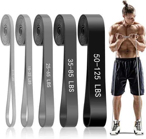 Miniatura 8 de Pull Up Assistance Bands, 5-Level Resistance Bands for Working Out, Pull Up Bands for Men & Women, Exercise Bands for Full-Body Training, Fitness