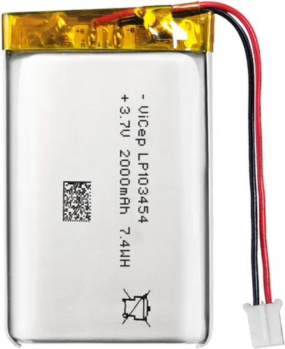 Miniatura 9 de Batería de polímero de litio de 3.7 V 350 mAh 702030 recargable con cables y conector JST-PHR-02 de 2 pines para altavoz Bluetooth y dispositivo