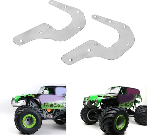 Miniatura 9 de Juego de parachoques delantero RC, aluminio, anticolisión para LOSI LMT para coche de eje sólido 4WD