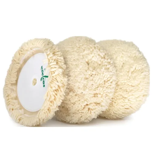Miniatura 9 de Woolous Almohadilla de pulido de lana de 7 pulgadas - 100% lana de cordero torcida para pulir pulido compuesto con gancho y bucle para detalles