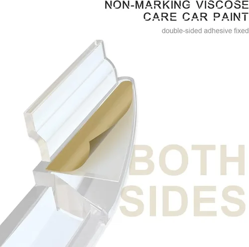 Miniatura 4 de 4 tiras de parachoques para puerta de automóvil, protectores de borde de puerta de automóvil, protector autoadhesivo para puerta de automóvil