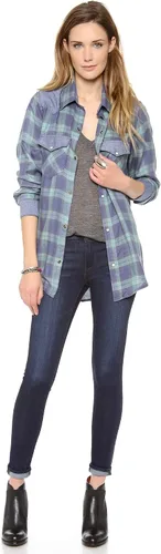 Miniatura 5 de AG Adriano Goldschmied Leggings tobilleros para mujer, color gris carbón