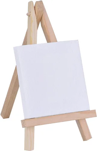 Miniatura 4 de Mini paneles de lienzo para pintar y dibujar manualidades, paquete de 24 (3 x 3 pulgadas)
