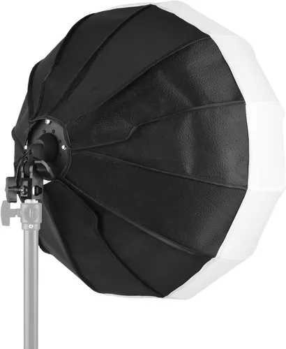 Miniatura 2 de Andoer 19.7 in/19.7 pulgadas linterna softbox esférica plegable caja suave de instalación rápida con enchufe E27 bolsa de transporte para estudio