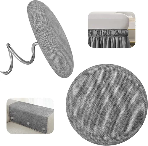 Miniatura 13 de Tachuelas de tapicería, alfileres de techo cubiertos de tela para sofá, fundas de muebles, fundas de sillón, fundas para reposabrazos, faldas