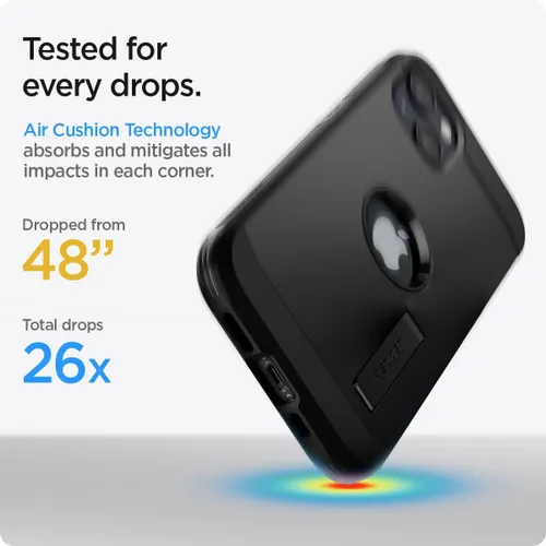 Miniatura 4 de Spigen Tough Armor [Tecnología de Protección Extrema] Diseñada para Funda iPhone 13 (2021) - Negro