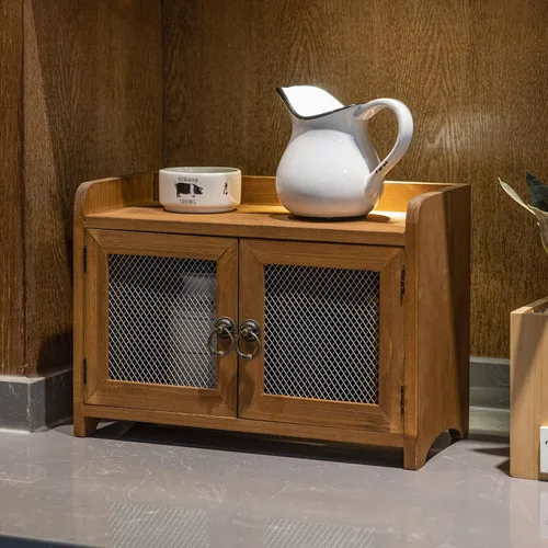 Miniatura 6 de COLLECTIVE HOME - Armario de almacenamiento, mini gabinete de encimera, organizador de madera para cocina, sala de estar, dormitorio, baño, oficina