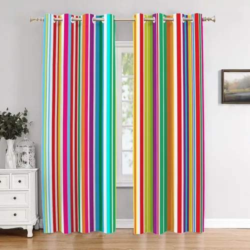 Miniatura 71 de Cortinas de cocina de hojas de arce otoñales para ventanas, hojas verdes y rojas sobre cenefas opacas negras, tratamientos de ventana de poliéster