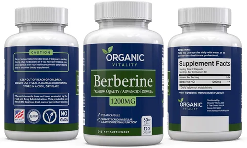 Miniatura 4 de Suplemento prémium de berberina HCL – 1200 mg de berberina por porción – 120 cápsulas veganas – Apoya un estilo de vida saludable