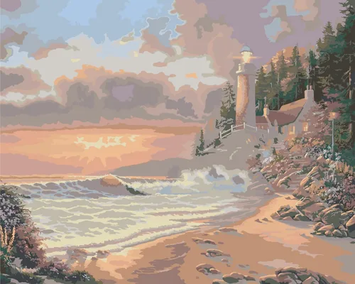 Miniatura 32 de Kit de pintura por números de Ledgebay para adultos: kit de pintura por números para principiantes a avanzados - Divertidos proyectos de arte y Ruta