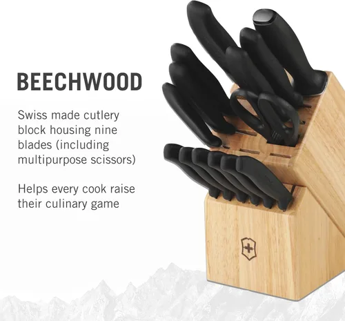 Miniatura 3 de Victorinox Swiss Classic Bloque de Cuchillos - Juego de Cuchillos de Cocina con Bloque para Elementos Esenciales del Hogar - Incluye Cuchillo