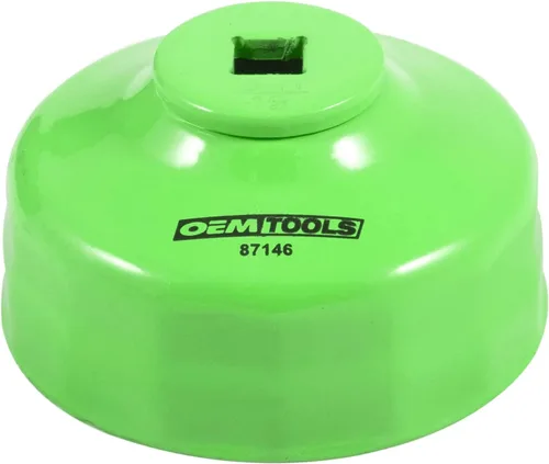 OEMTOOLS 87146 Llave de filtro de aceite de flauta de 75/3.031 in, 15 pulgadas, verde, mezcla