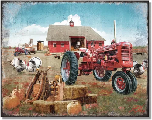 Miniatura 8 de Desperate Enterprises Farmall - Letrero de hojalata con texto en inglés "If it Ain't Red Leave It In The Shed", decoración nostálgica de metal
