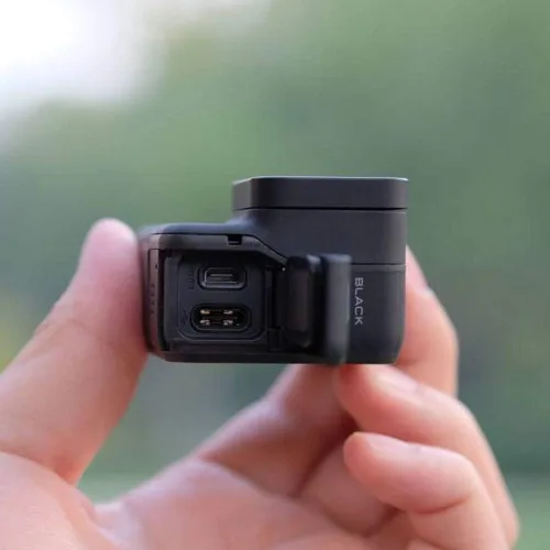 Miniatura 7 de Puerta lateral de repuesto para GoPro Hero 7 Negro USB-C HDMI Case Cubierta lateral Reparación Accesorios de cámara (negro)