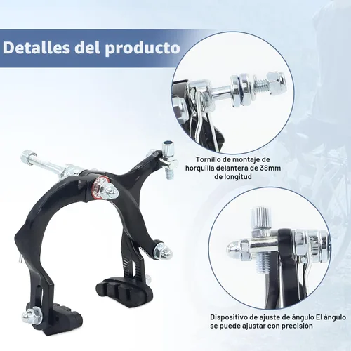 Miniatura 4 de WEEROCK Bike Calip Brake Set Front and Rear C Brake Set, Rim Brake Set with Aluminium Alloy Brake levers, Bike Cables for Kids Bike, Child Bike