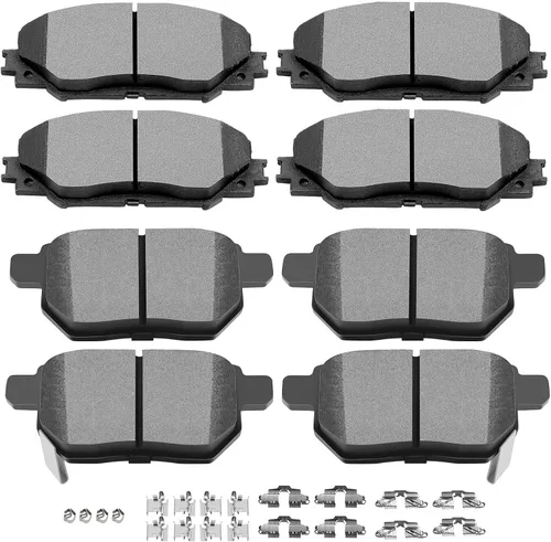 Miniatura 13 de Juego de pastillas de cerámica, D815 D537 SCITOO 8 piezas de pastillas de freno delanteras y traseras para Acura CSX 2006-2011, para Acura ILX
