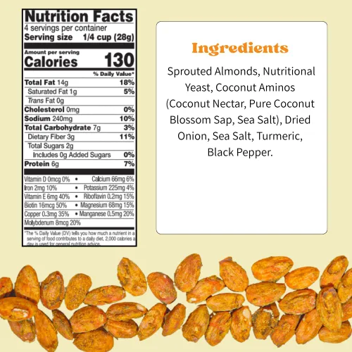 Miniatura 2 de Daily Crunch Almendras germinadas y nueces deshidratadas para un crujido único, apto para dieta cetogénica, sin OMG, sin gluten, 4 onzas