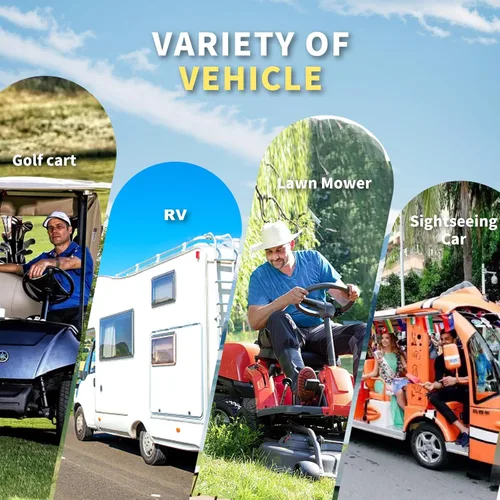 Miniatura 6 de LOSSIGY Batería de litio para carrito de golf de 48 V con cargador y monitor de litio de 18 A, kit de conversión de batería de 48 voltios, Bluetooth