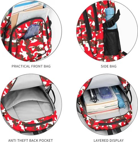 Miniatura 4 de Mochilas ligeras casuales para niños y niñas, mochilas escolares, mochila para laptop de 15 pulgadas, bolsa de viaje