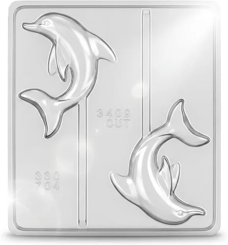 Miniatura 4 de Dolphin Lollipop Chocolate Candy Mold 3409