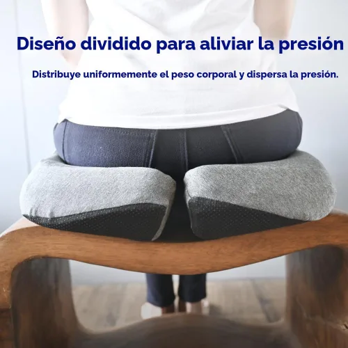 Miniatura 4 de C CUSHION LAB Cojín de Asiento Patentado de Alivio de Presión para Largas Horas Sentado en Silla de Oficina/Casa, Auto, Silla de Ruedas - Espuma