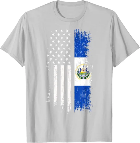 Miniatura 73 de Camiseta de la bandera de Estados Unidos salvadoreño - Camiseta de El Salvador USA