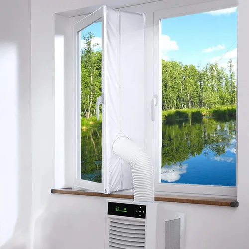 Kit de sellado de ventana de 3M para aire acondicionado portátil, kit de ventilación de ventana con efecto de sellado 100%, fácil instalación, apto