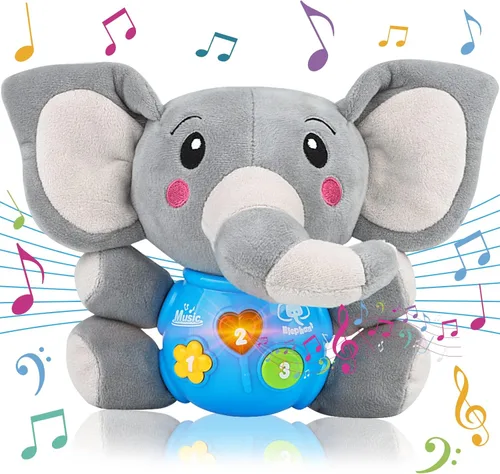 Miniatura 9 de Juguetes para bebés de 6 a 12 meses - Juguete de peluche musical de león para bebés de recién nacidos a 1 año para niños y niñas