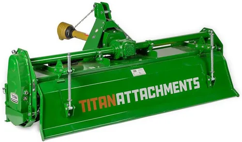 Miniatura 12 de Titan Attachments enganche de 3 puntos, accesorio de cultivador rotativo de 48" para tractores Cat 1, acabado en carbón, cultivador impulsado por