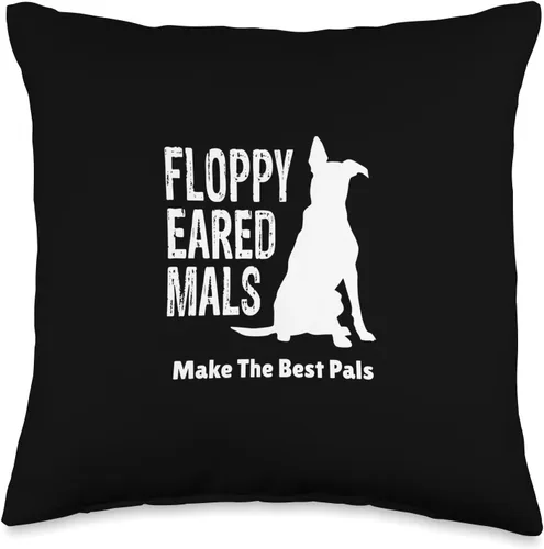 Belgian Malinois Drive Floppy Eared Mals Make The Best Pals - Almohada belga Malinois, 16 x 16 pulgadas, multicolor