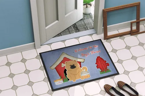 Miniatura 4 de Caroline's Treasures BB2898JMAT - Tapete de la colección Chow Chow Chow Cream para puerta delantera, 24 x 36 pulgadas, para interiores y exteriores
