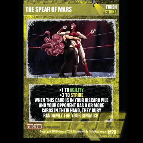Miniatura 3 de GTS Distribution Supershow Cosmic Crusader: Mars - Juego de cartas y dados de lucha libre. Baraja de estructura SRG. Edades 12+, 2-6 jugadores