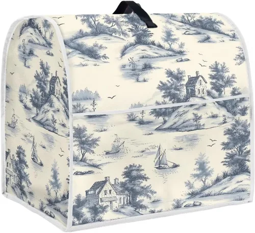 Miniatura 45 de Talayituse Beach Turtle Starfish Print Stand Mixer Cover for 4.5-5 Quarts Kitchen Aid, Washable Mixer Dust Cover with Handle and Pocket Kitchen