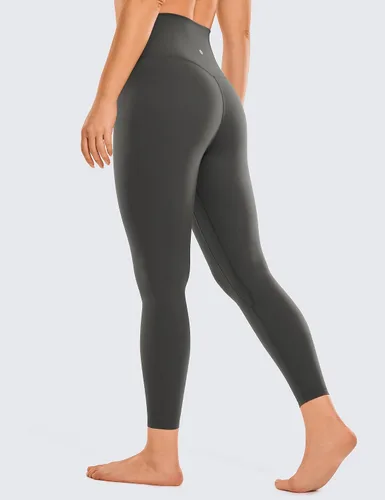 Miniatura 29 de CRZ YOGA Leggings de entrenamiento para mujer con sensación de desnudez cepillada de 25 pulgadas, pantalones de yoga de compresión de cintura alta