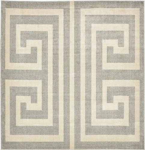 Miniatura 11 de Unique Loom Athens Collection - Alfombra clásica geométrica moderna con diseño de bordes, 3 pies 3 pulgadas x 5 pies 3 pulgadas, negro/beige