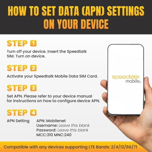 Miniatura 5 de SpeedTalk Data Only - Tarjeta SIM prepagada para Estados Unidos 2 GB durante 30 días Red 5G/ 4G LTE para IoT, rastreadores GPS, tabletas