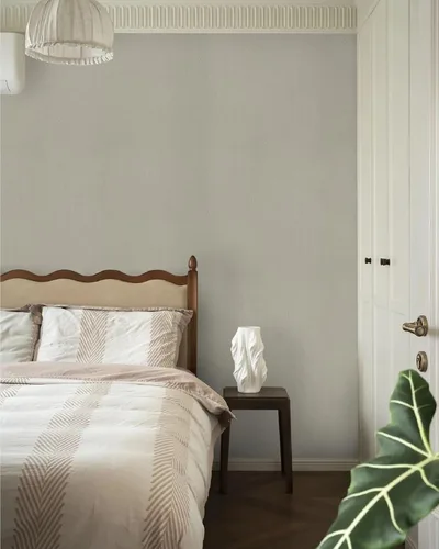 Miniatura 5 de Papel tapiz dorado para despegar y pegar, papel de contacto geométrico beige a rayas, 137" x 15.7" pulgadas, autoadhesivo, extraíble
