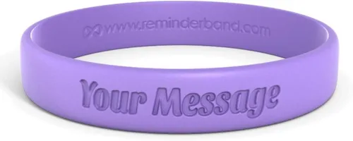 Miniatura 22 de Reminderband - Pulsera clásica de silicona 100% personalizada – Pulsera de goma de silicona personalizada – Personalizable, eventos, regalos, apoyo