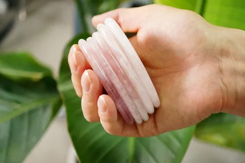 Miniatura 2 de Auténticas piedras de jade Gua Sha de propiedad asiática, herramienta facial GuaSha, masaje corporal facial, terapia de acupuntura, tratamiento