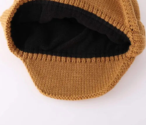 Miniatura 8 de Home Prefer Gorro de invierno para hombre, gorro de punto con orejeras, gorro con orejas