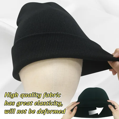 Miniatura 3 de NPQQUAN 3 Packs Unisex Beanie Hats for Men Women Winter Knit Beanies