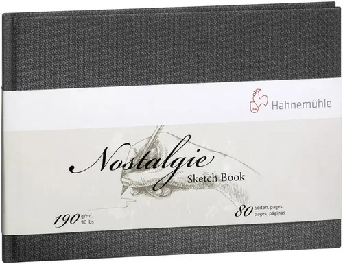 Nostalgie - Cuaderno de dibujo (6.70 oz/m², tamaño A5, paisaje, 40 fls)