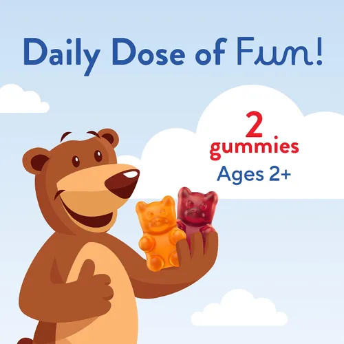 Miniatura 5 de L'il Critters Suplemento diario de gomitas probióticas para niños, para apoyo a la salud digestiva, sabores de uva, cereza y naranja, 60 gomitas