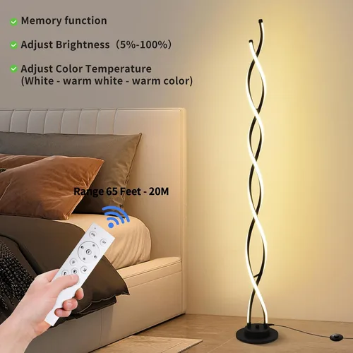 Miniatura 5 de Lámpara de pie, lámparas de pie LED modernas para sala de estar, 2500LM-40W, lámparas para sala de estar, lámpara de pie regulable con control