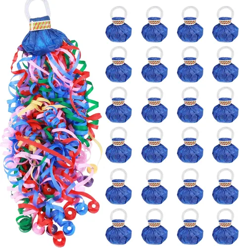Miniatura 12 de 12 paquetes de poppers de confeti sin desorden, poppers de serpentinas de graduación, poppers de fiesta para lanzar a mano, petardos de papel mágico
